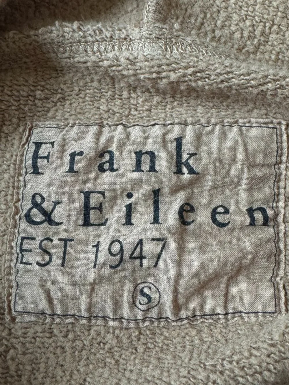 Frank & Eileen Womens S Kane Capelet Hoodie LAB521TF Camel Tan Sweatshirt - Picture 3 of 8
